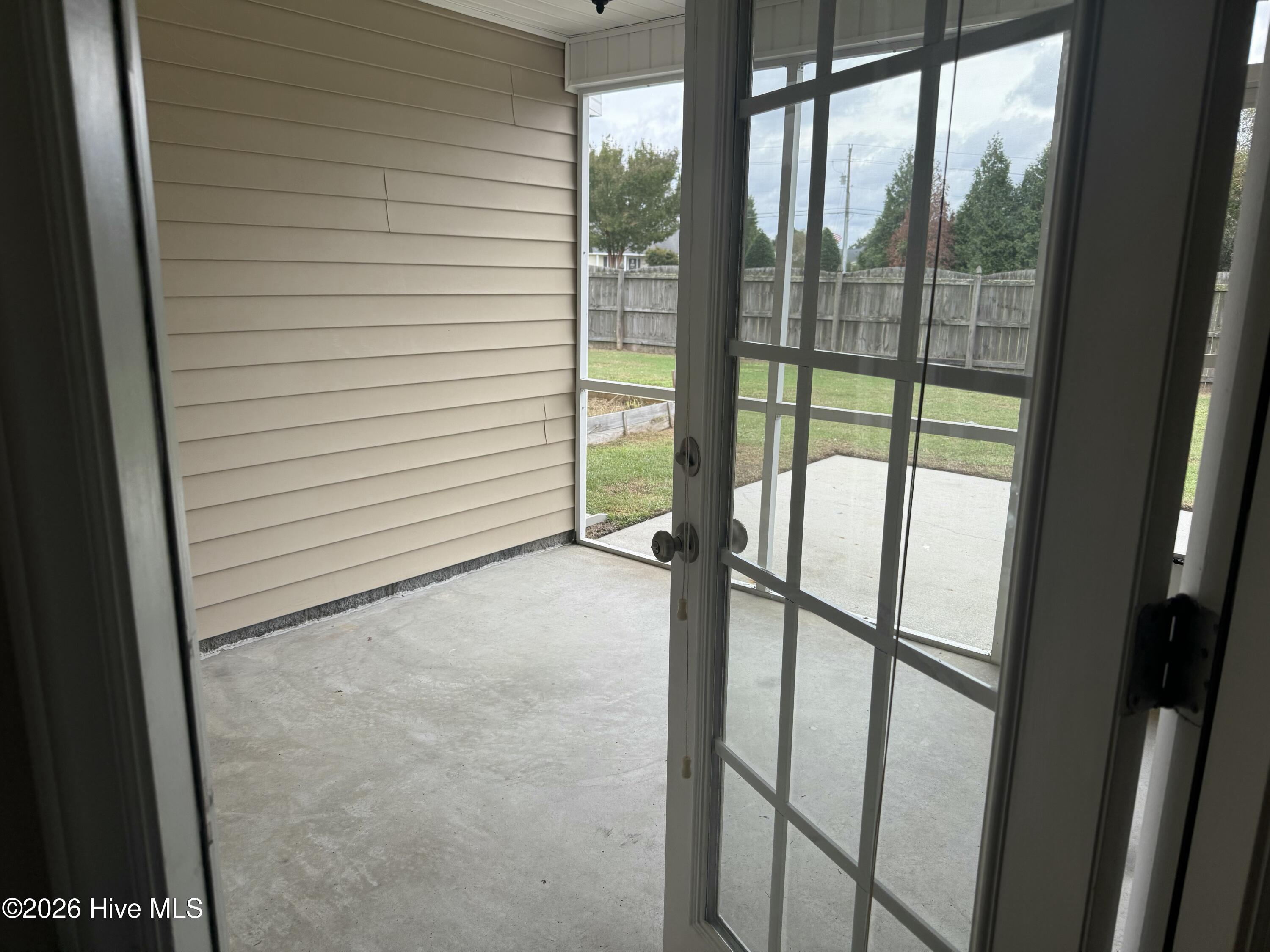 Screened porch