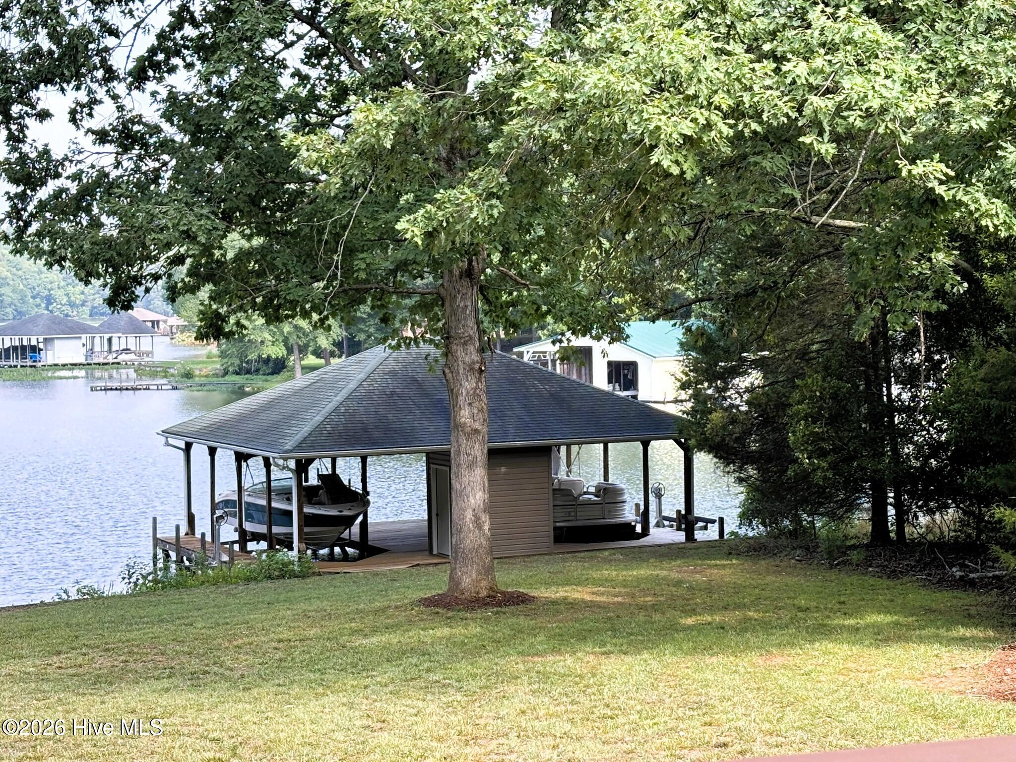 Double Boatlift and Dock