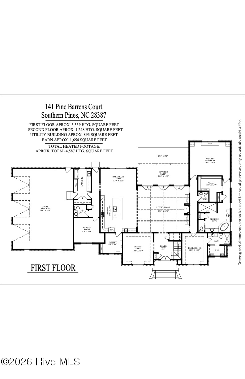 Exterior photo of 141 Pine Barrens Court, Southern Pines, NC 28387. MLS: 100609988