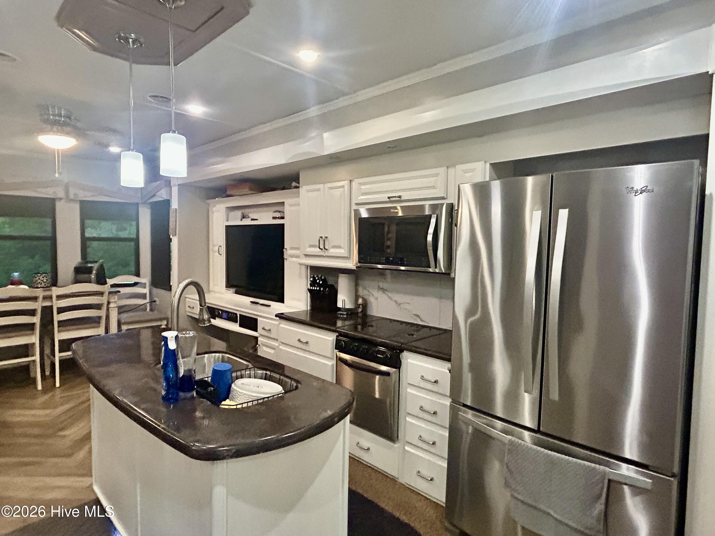 kitchen/living area in Cottage camper