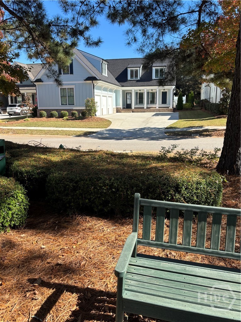 VIEW OF PARK FROM FRONT PORCH