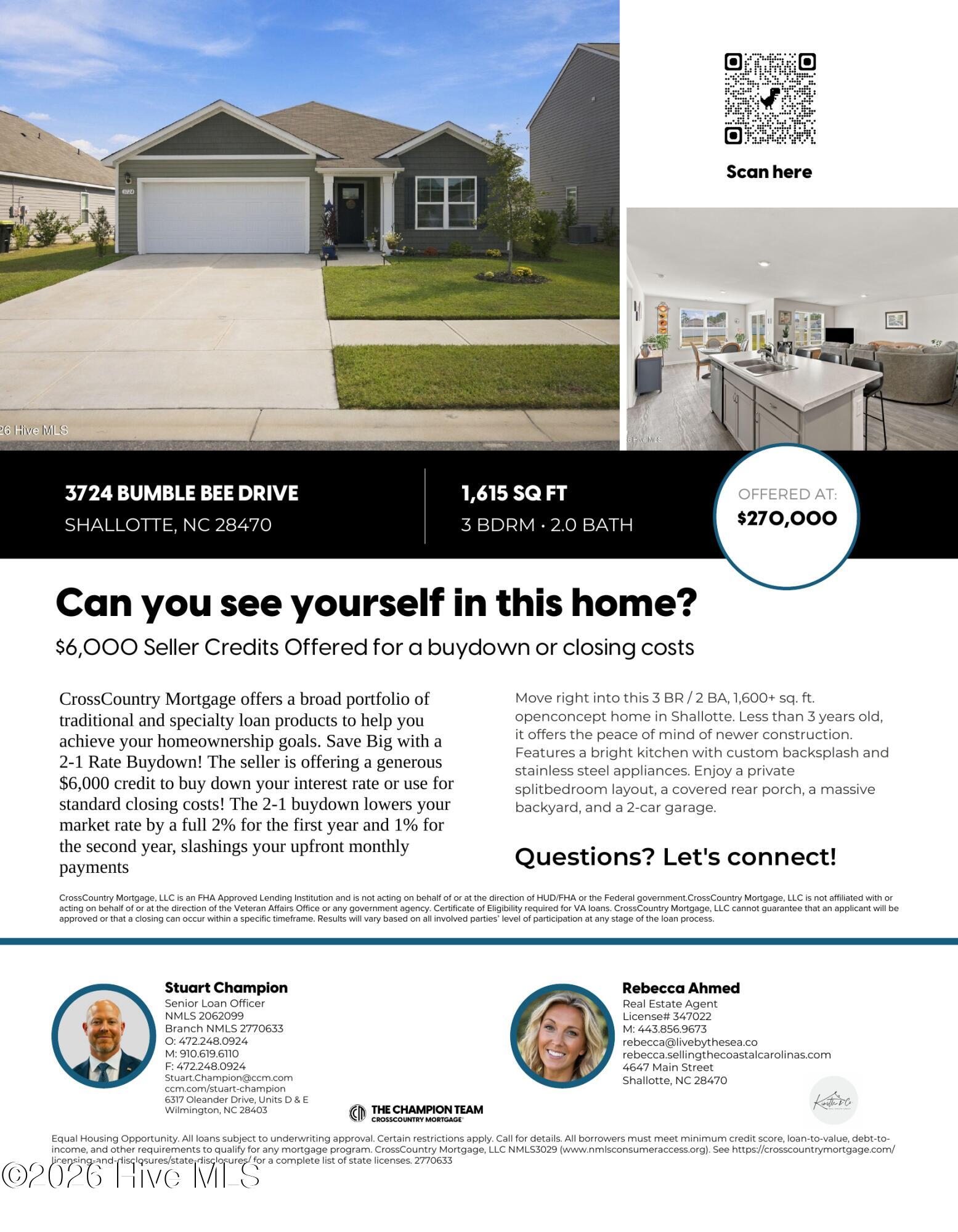 Single family home for sale at 3724 Bumble Bee Dr, Shallotte, NC 28470 | MLS# 100607511