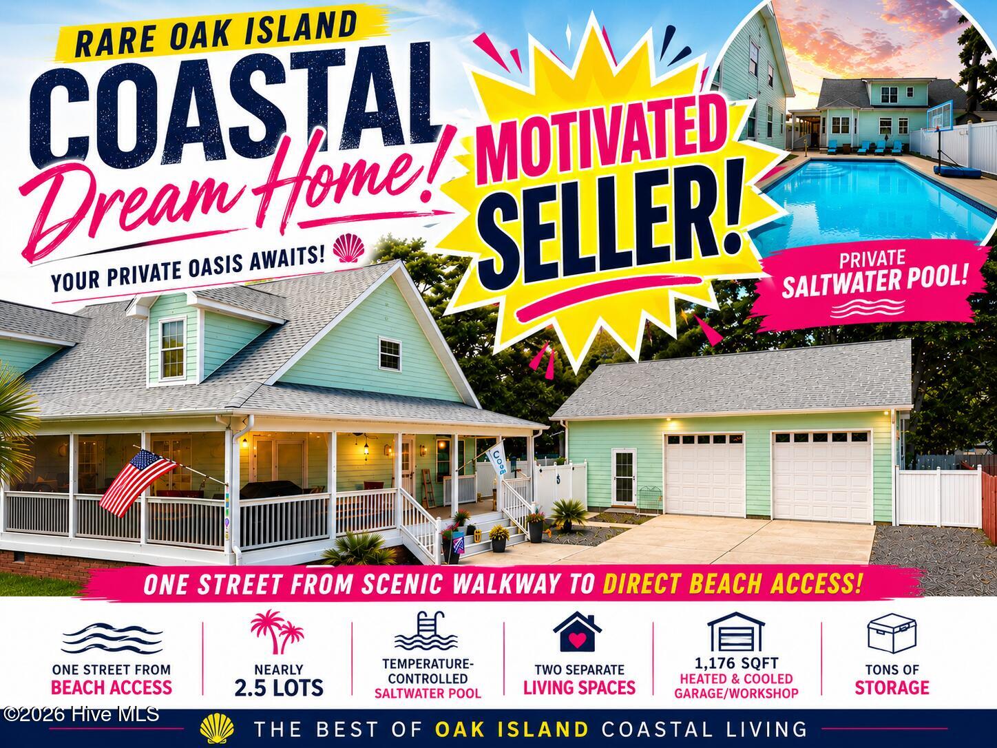 Photo 1 of Single family home for sale at 2008 E Oak Is Dr, Oak Island, NC 28465 | MLS# 100585298 | Listing updated on 2026-08-31