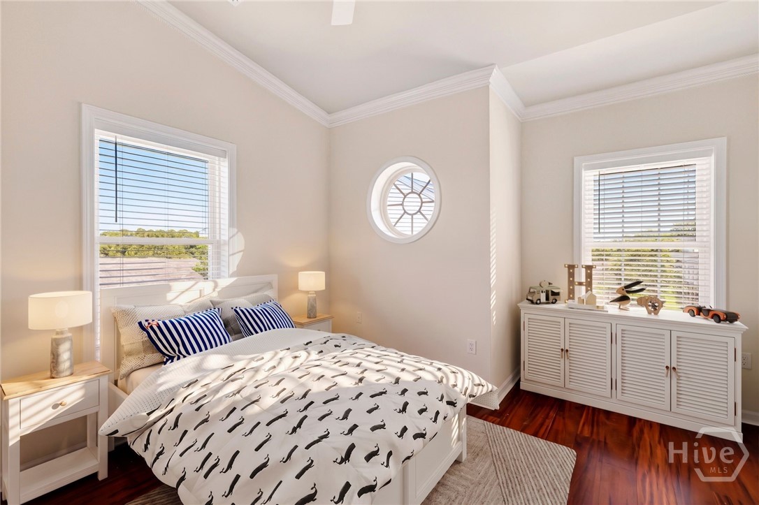 virtually staged guest room