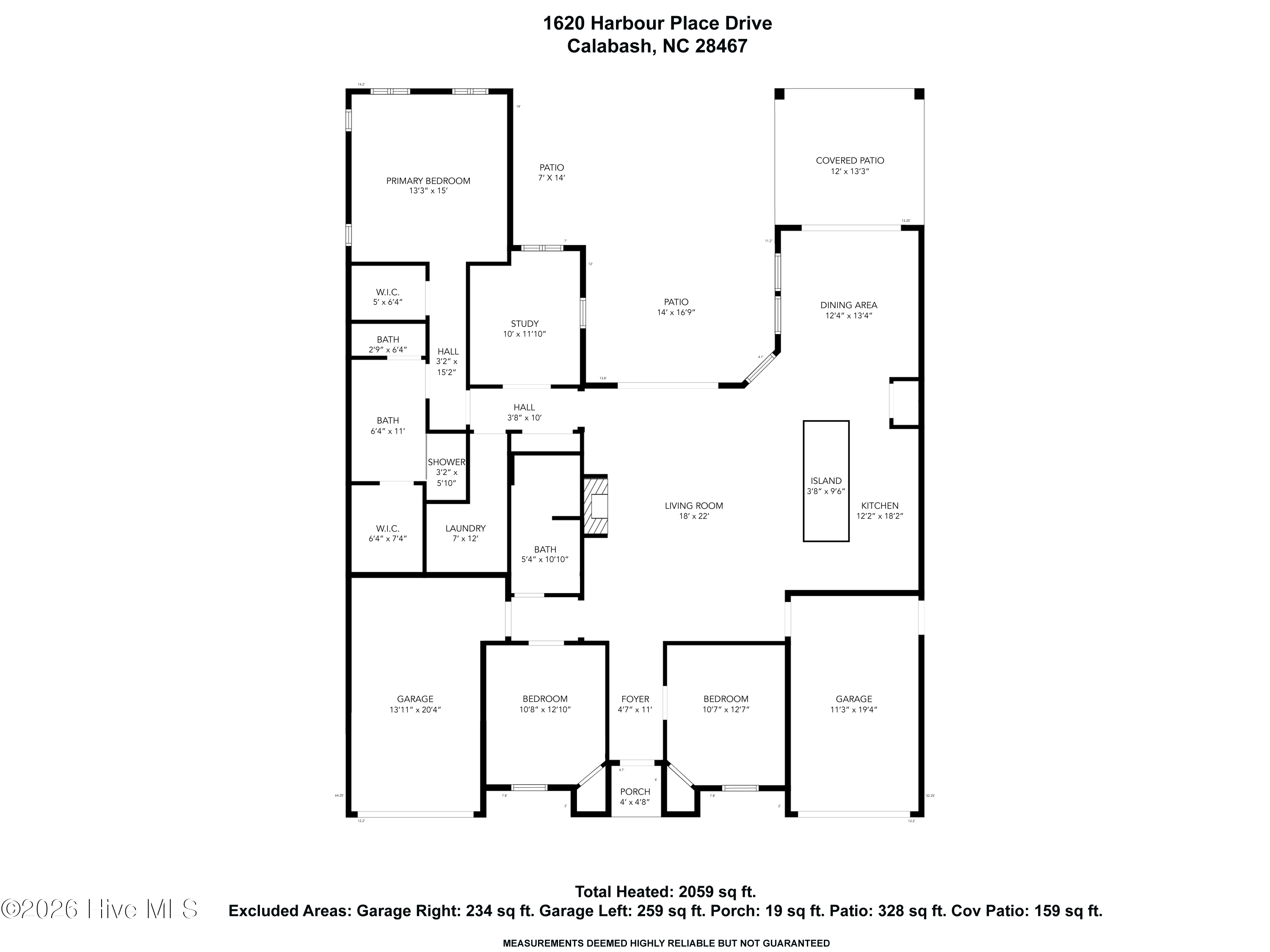 Exterior photo of 1620 Harbour Place Drive, Calabash, NC 28467. MLS: 100606246