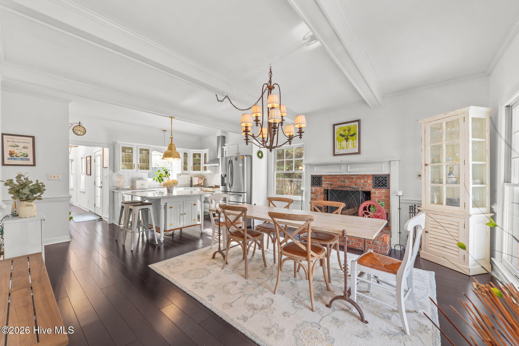 Dining Room with Fireplace