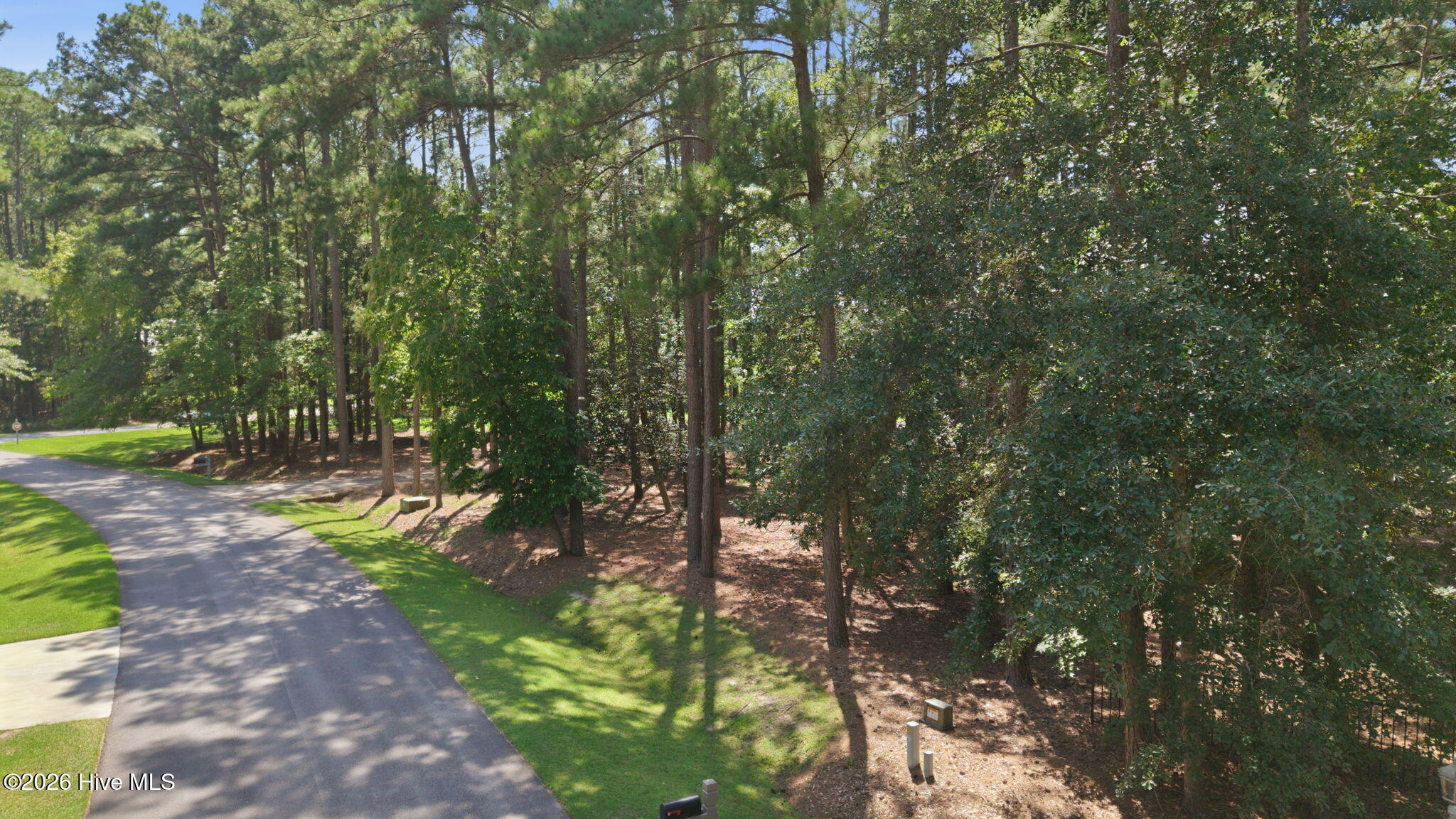 AERIAL OF LIVE OAK LANE AND LOT ON RIGHT