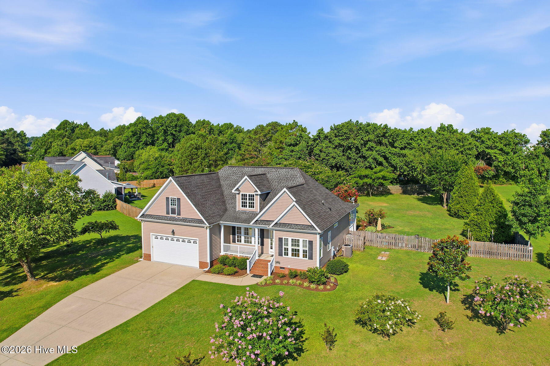 Exterior photo of 173 Solomon Circle, Four Oaks, NC 27524. MLS: 100588977