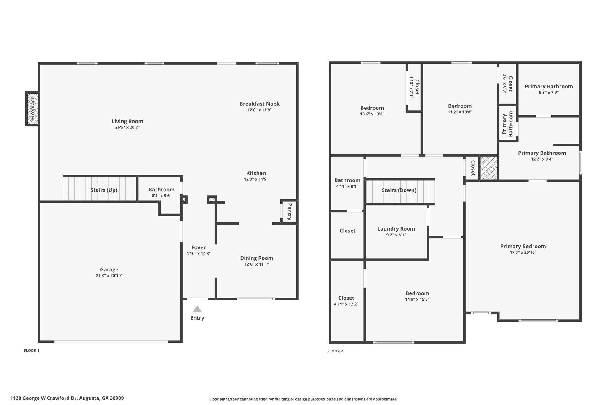Homes For Sale - 1120 George W Crawford Drive<br/> Augusta, GA 30909