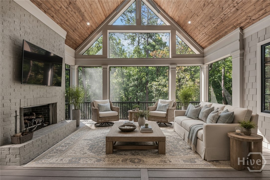 Virtually Staged Main level Porch
