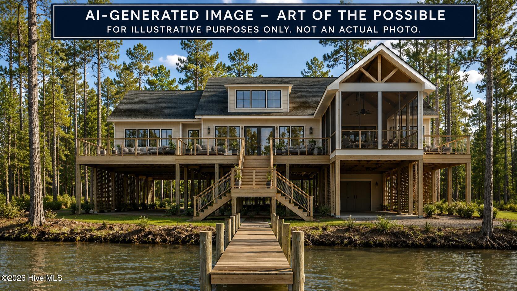 This image is AI generated - This is what you could build on this lot!