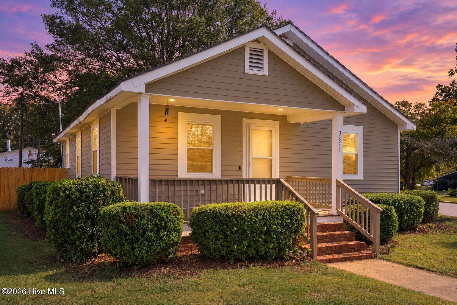 Cozy Home Beneath a Lavender Twilight Sk