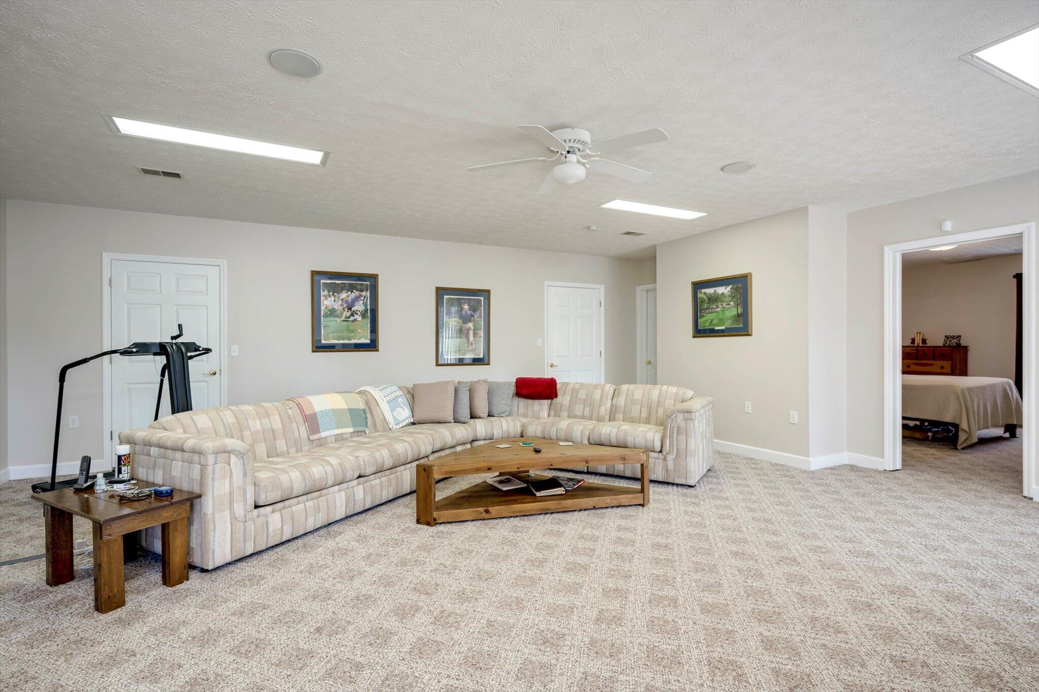 Downstairs den