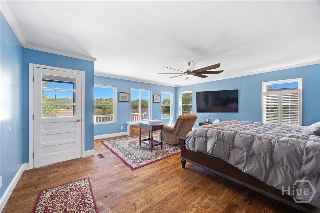 Primary bedroom retreat with abundant natural ligh