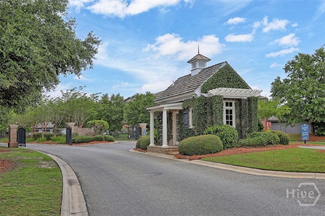 GATED ENTRANCE INTO NEIGHBORHOOD