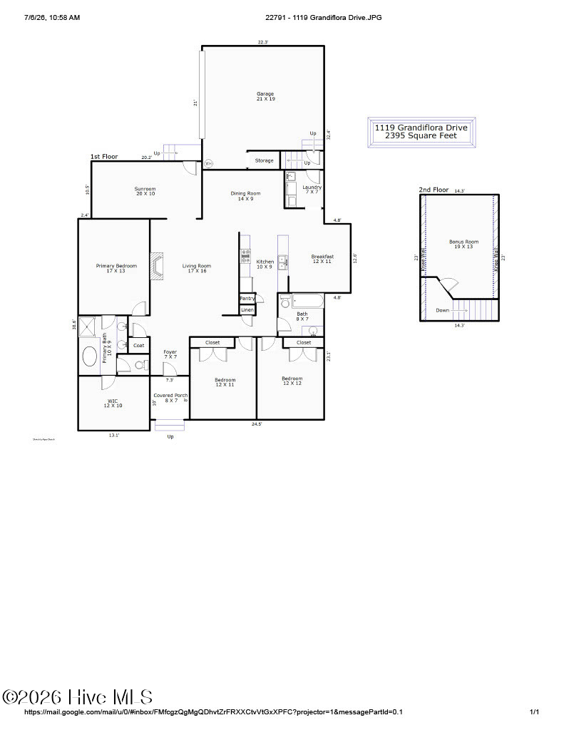 Exterior photo of 1119 Grandiflora Drive, Leland, NC 28451. MLS: 100592463