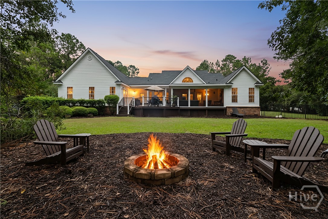 Backyard - Firepit - Twilight