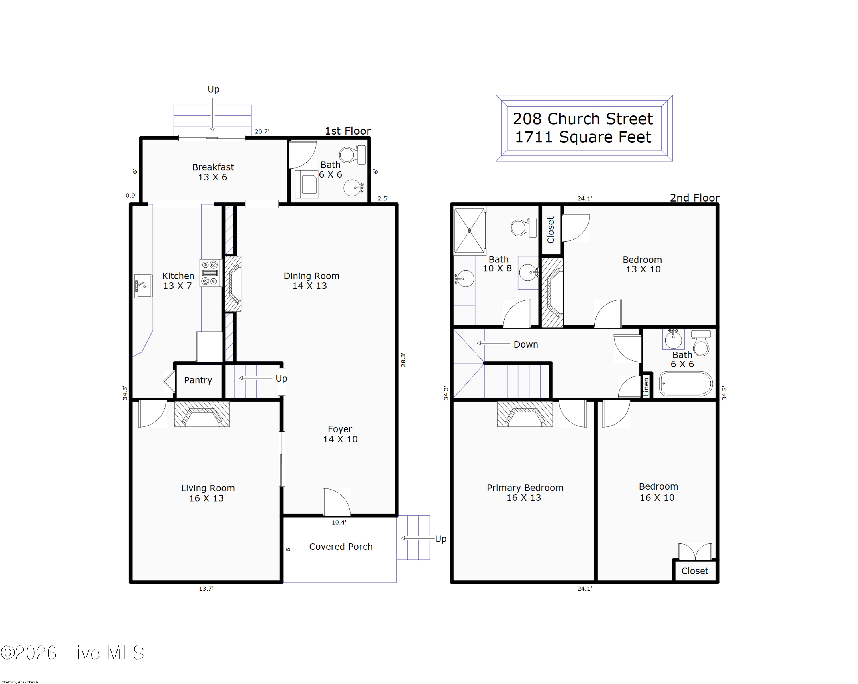 Exterior photo of 208 Church Street, Wilmington, NC 28401. MLS: 100605831