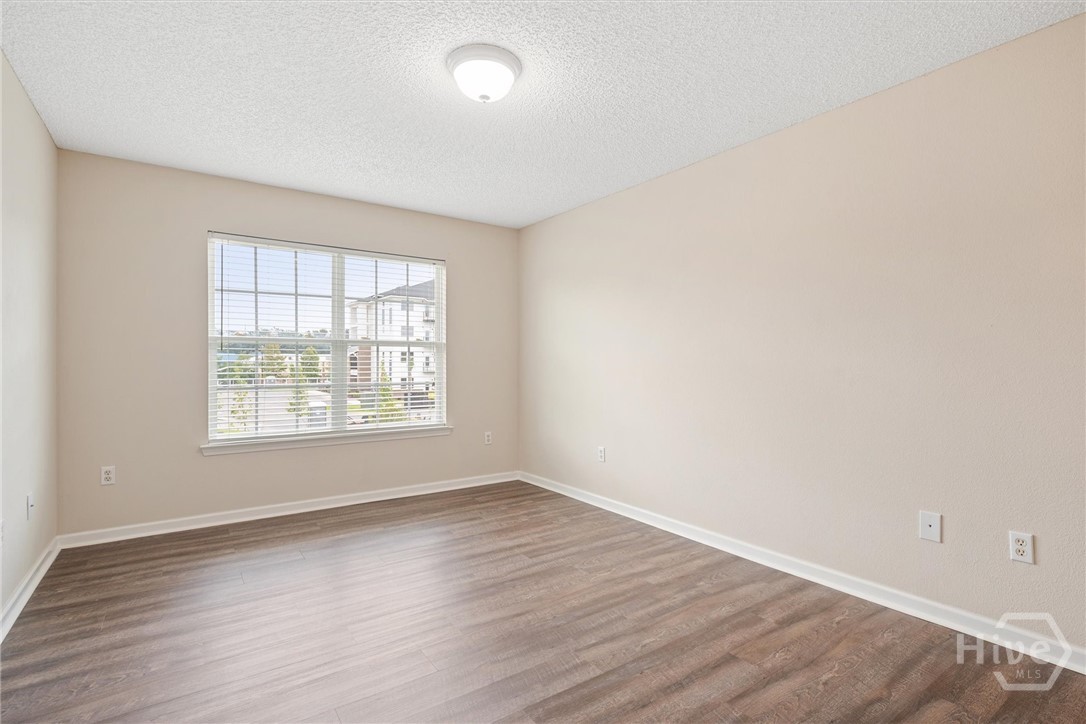 Picturesque window and walk-in closet.