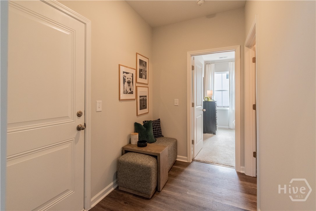 Downstairs Hall to Bedroom and Bath
