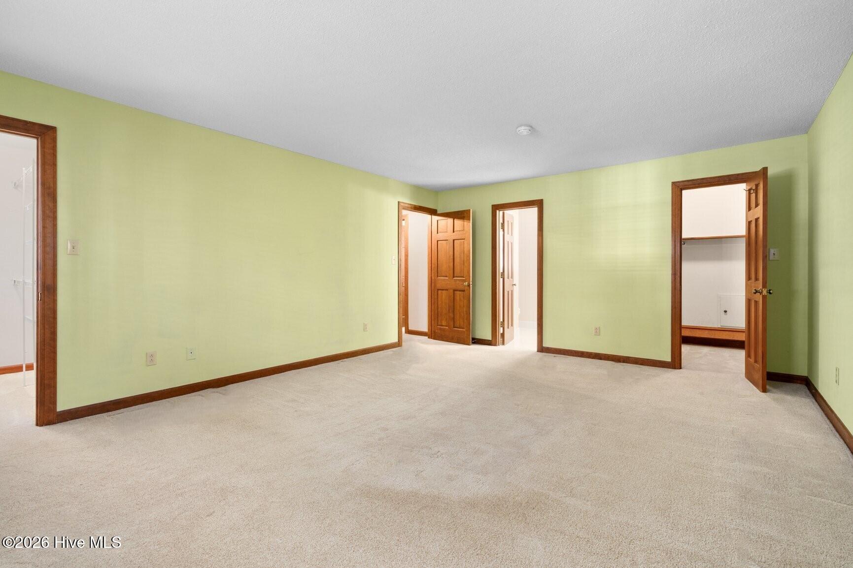 Master Bedroom has 2 closets...