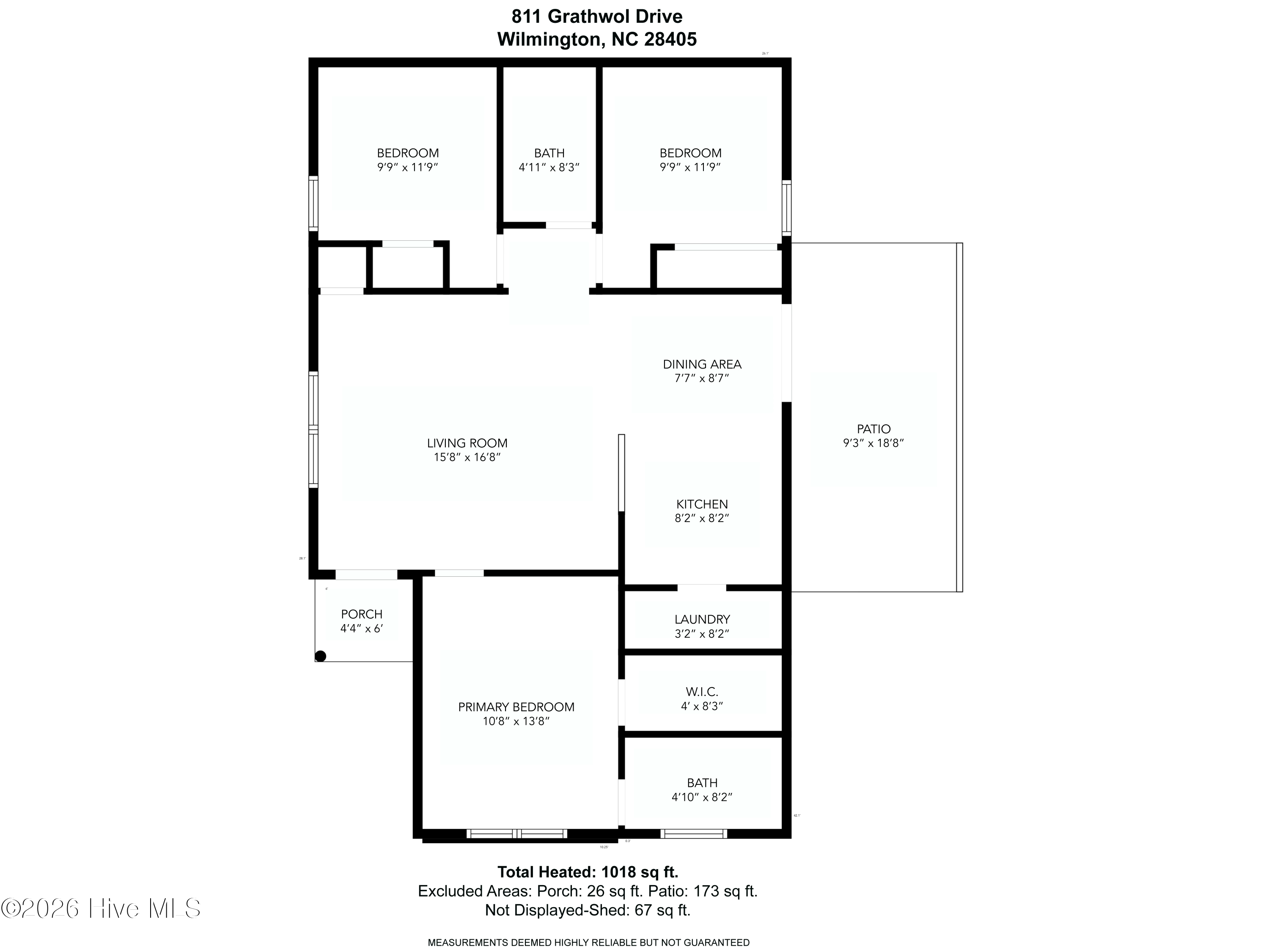 Exterior photo of 811 Grathwol Drive, Wilmington, NC 28405. MLS: 100611215