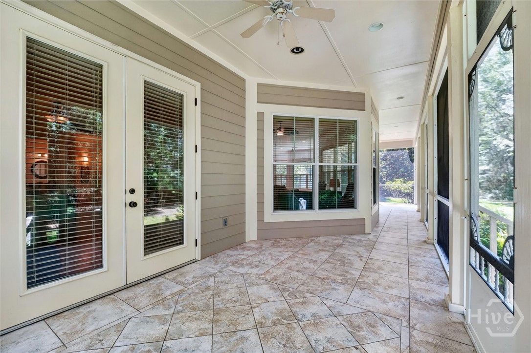 Huge screened porch that spans the entire back of the home.