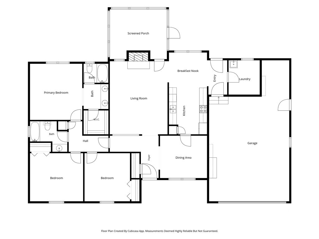 Floor plan. Attached docs has full report with room dimensions.