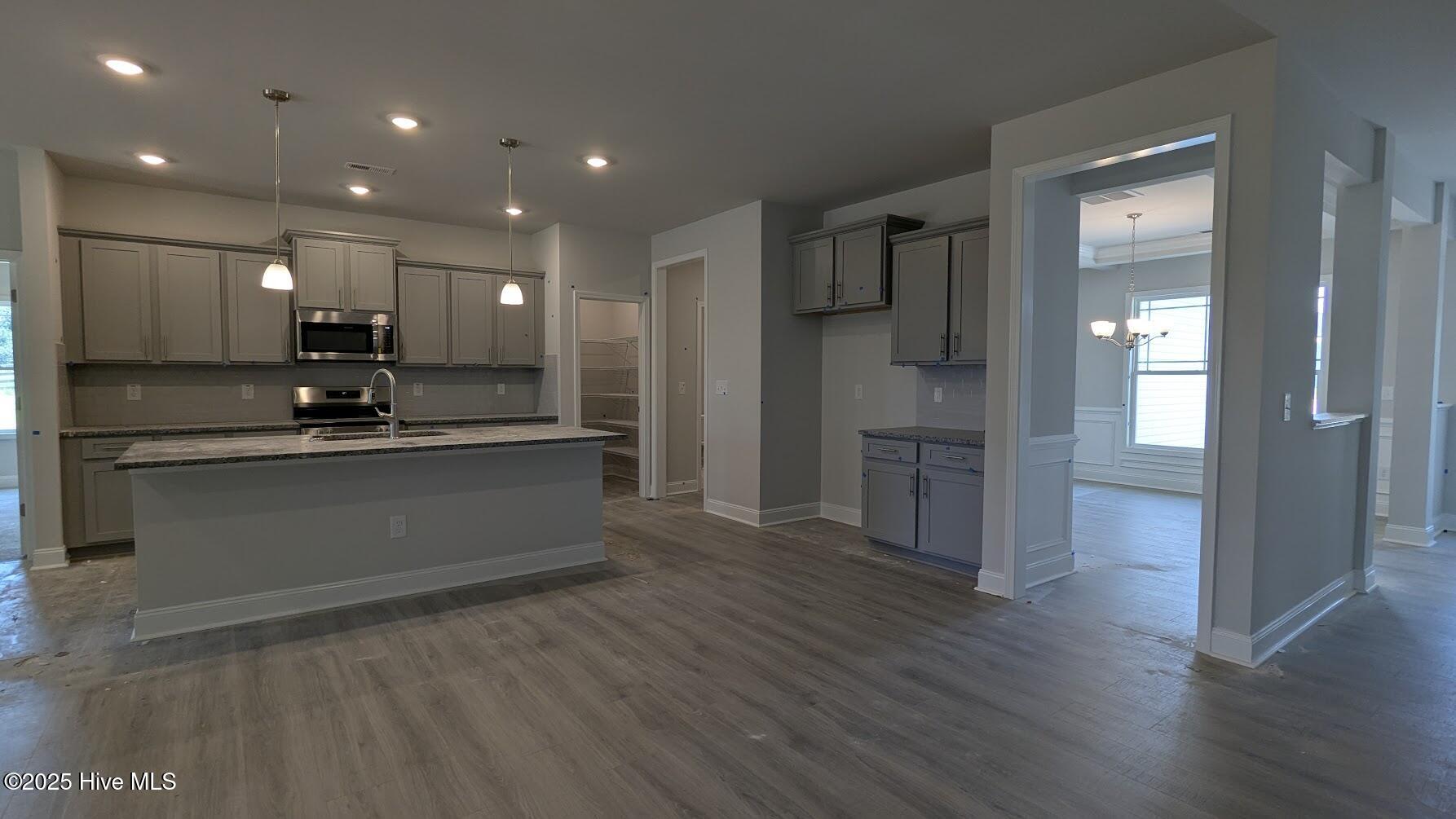 kitchen and dining room