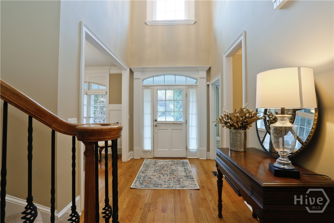 Two story foyer view