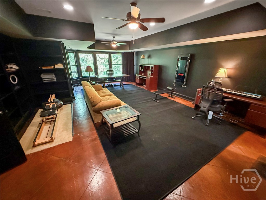 Large Terrace Level Space for Office/Workout space.  Incredible views w/Large Windows.