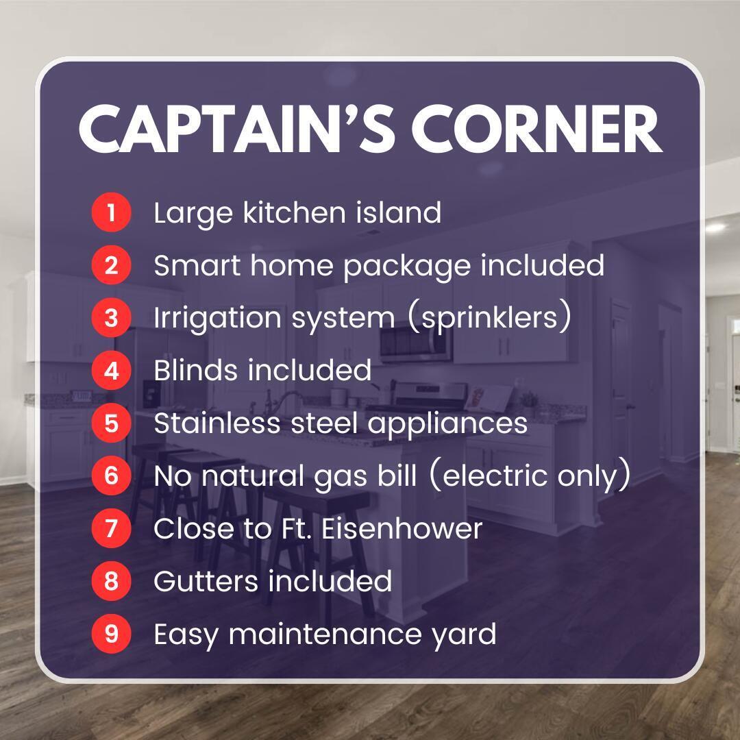 Captain's Corner Fact Sheet