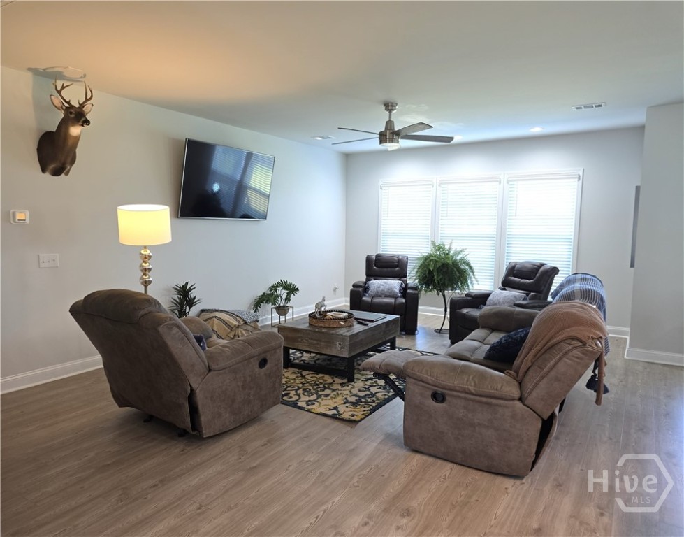 Living Room Area overlooks back yard.
