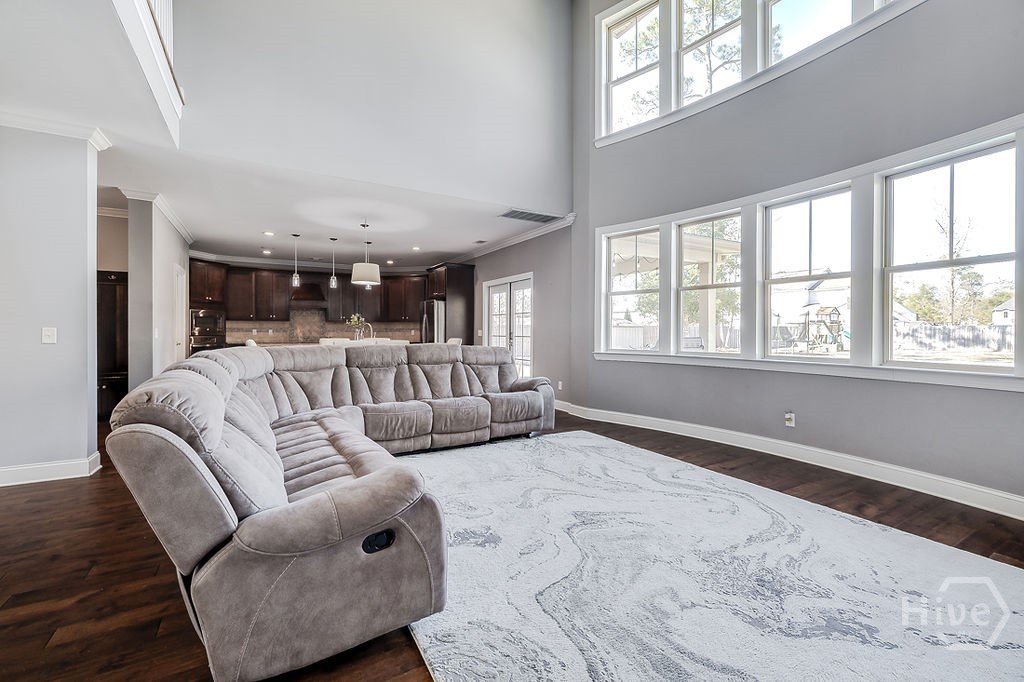 Living room towards back yard