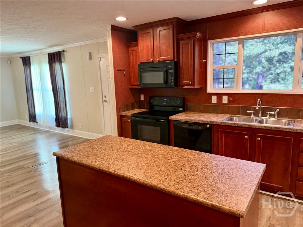 Gourmet Kitchen Open to dining room