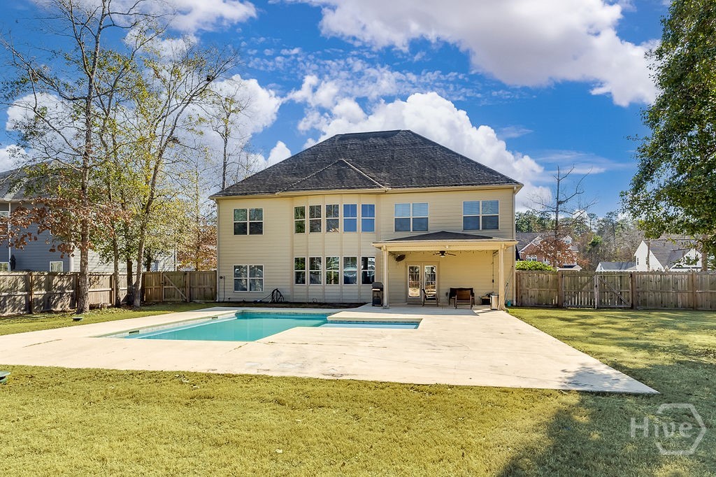 Rear yard view