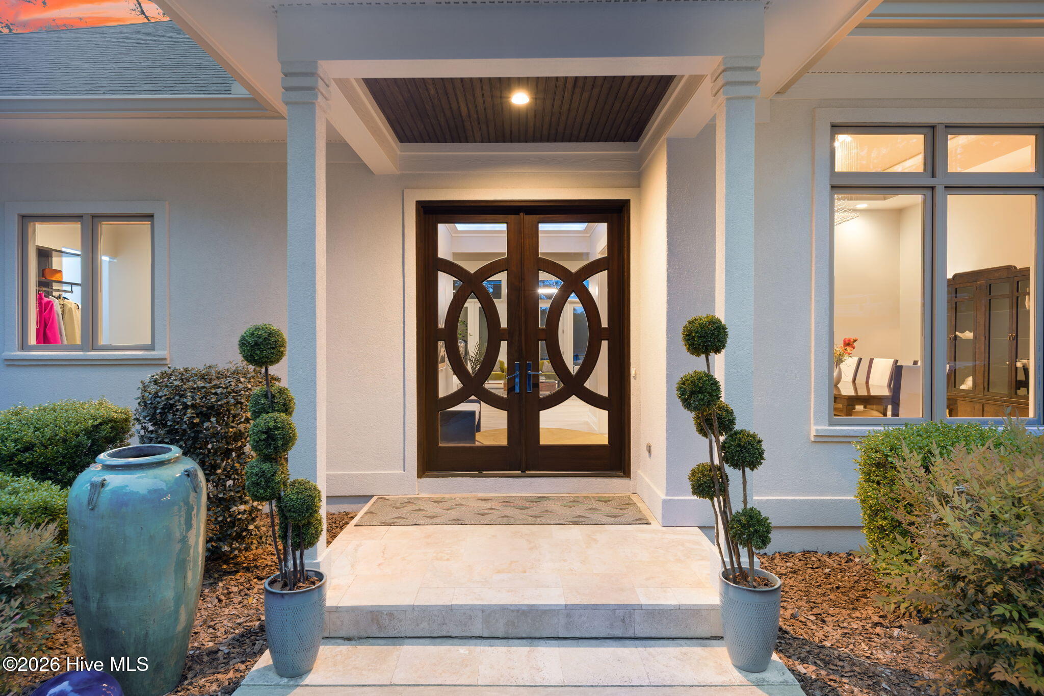 Mahogany Front Door
