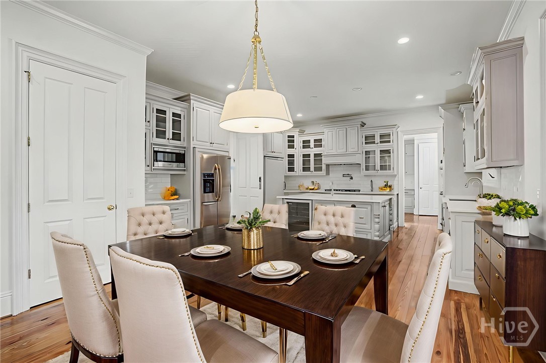 Virtually Staged Kitchen with Dining Area