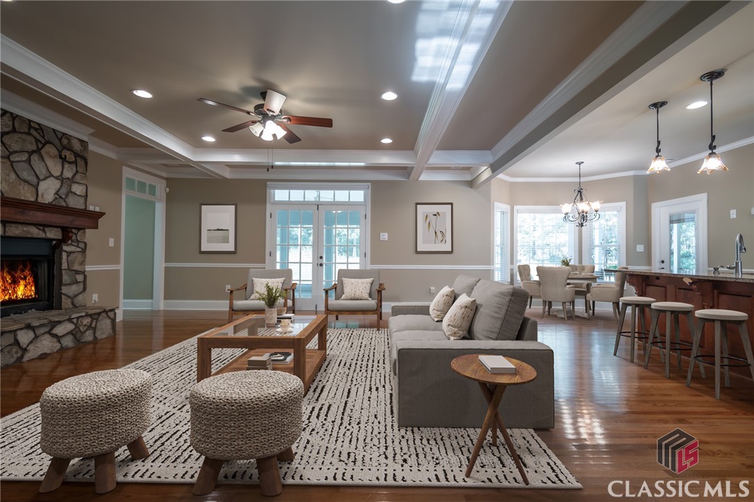 Main living room staged