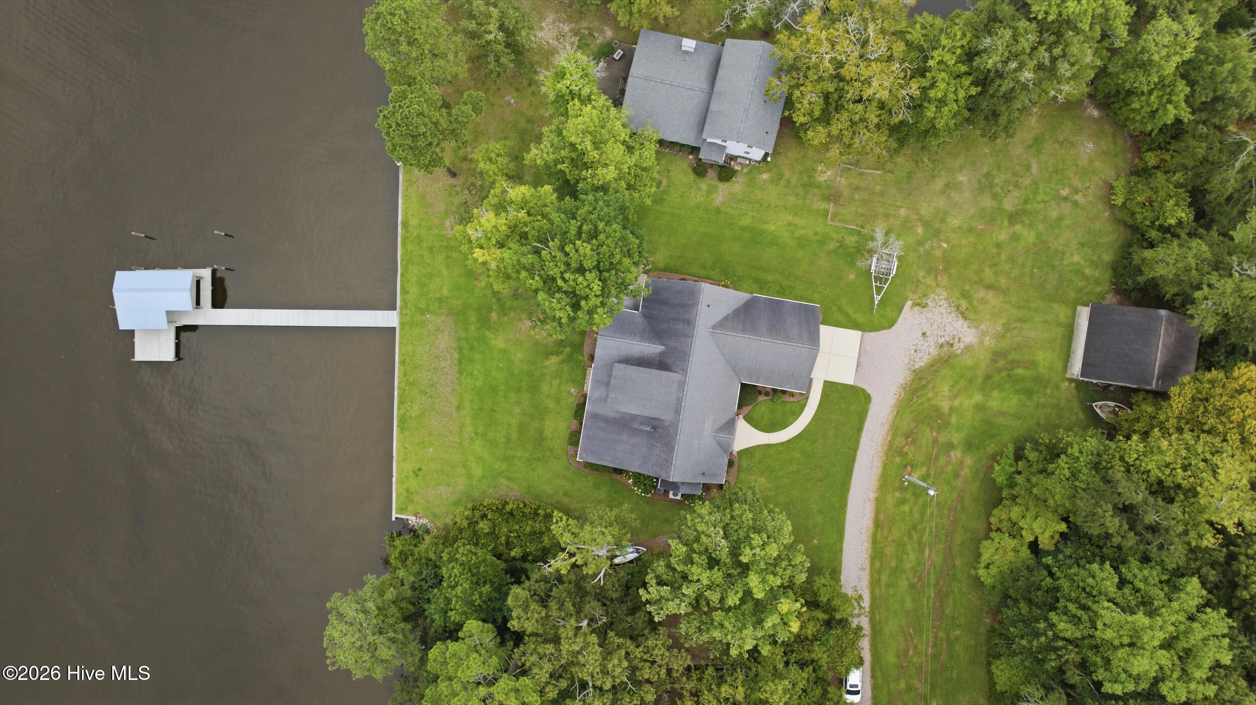 Exterior photo of 165 N Teachs Point Road, Bath, NC 27808. MLS: 100600540