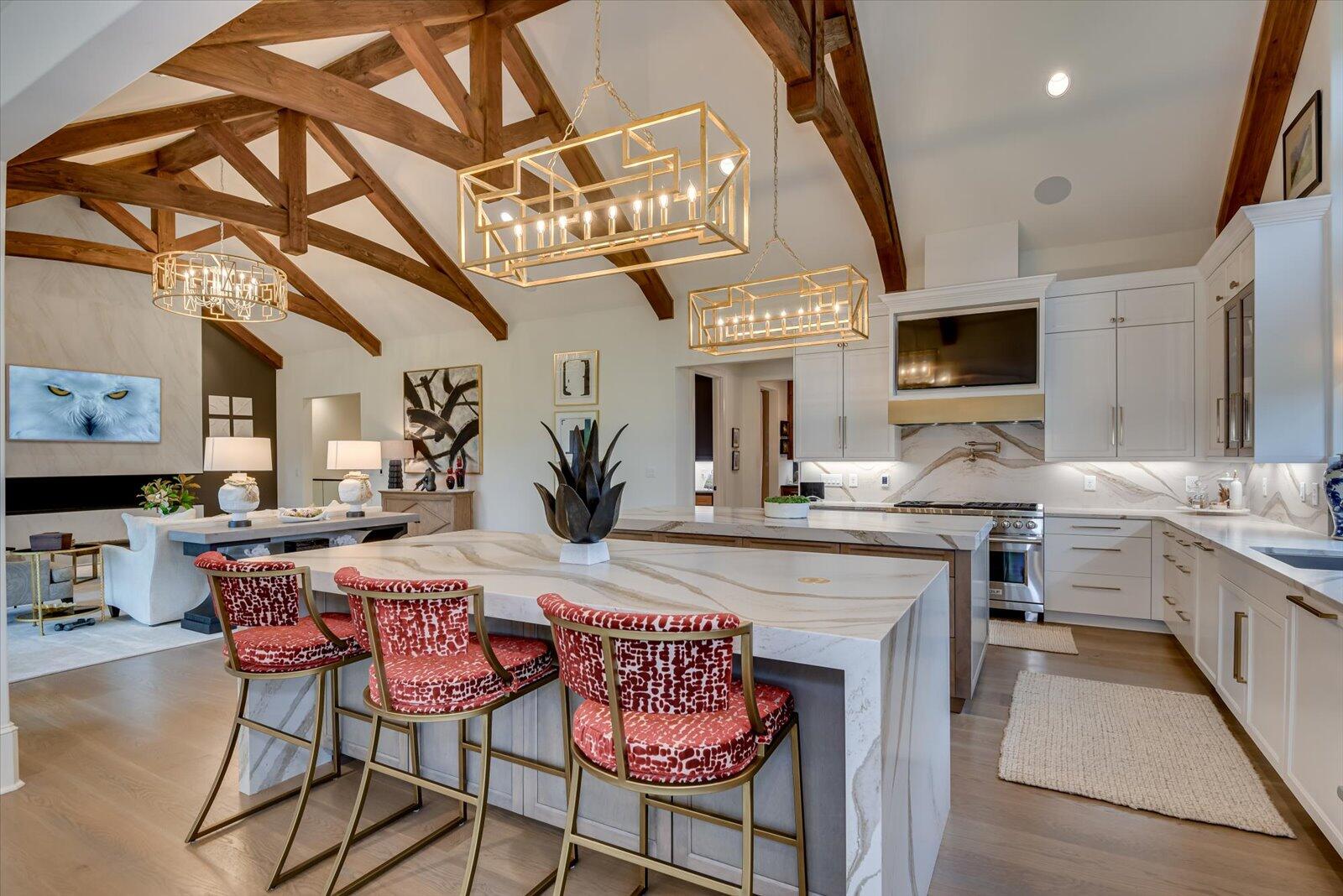 Kitchen appliances include; Electrolux 18.6 cf Refrigerator column and 18.6 freezer column.