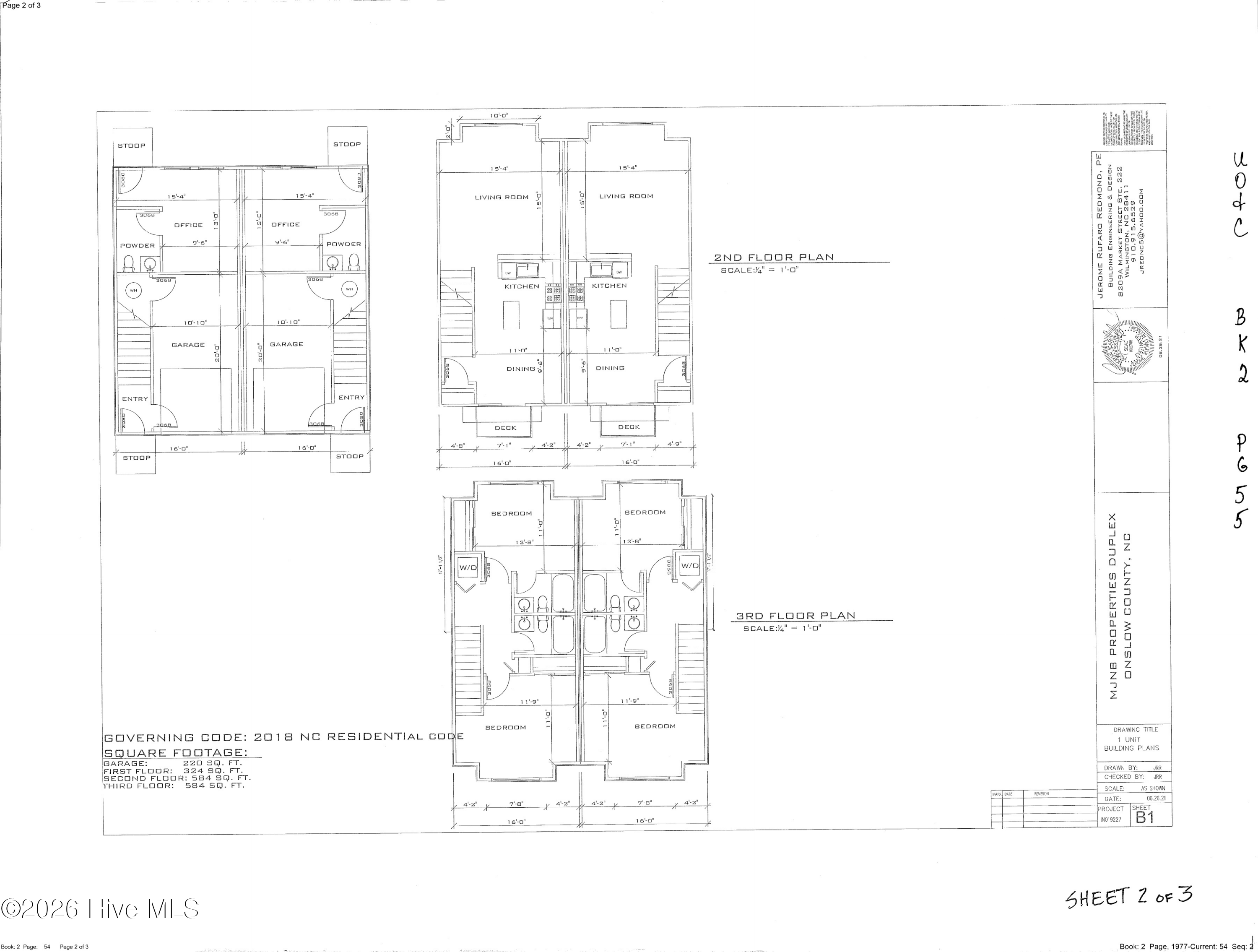 Exterior photo of 508 Redwood Place 2, Jacksonville, NC 28540. MLS: 100607302