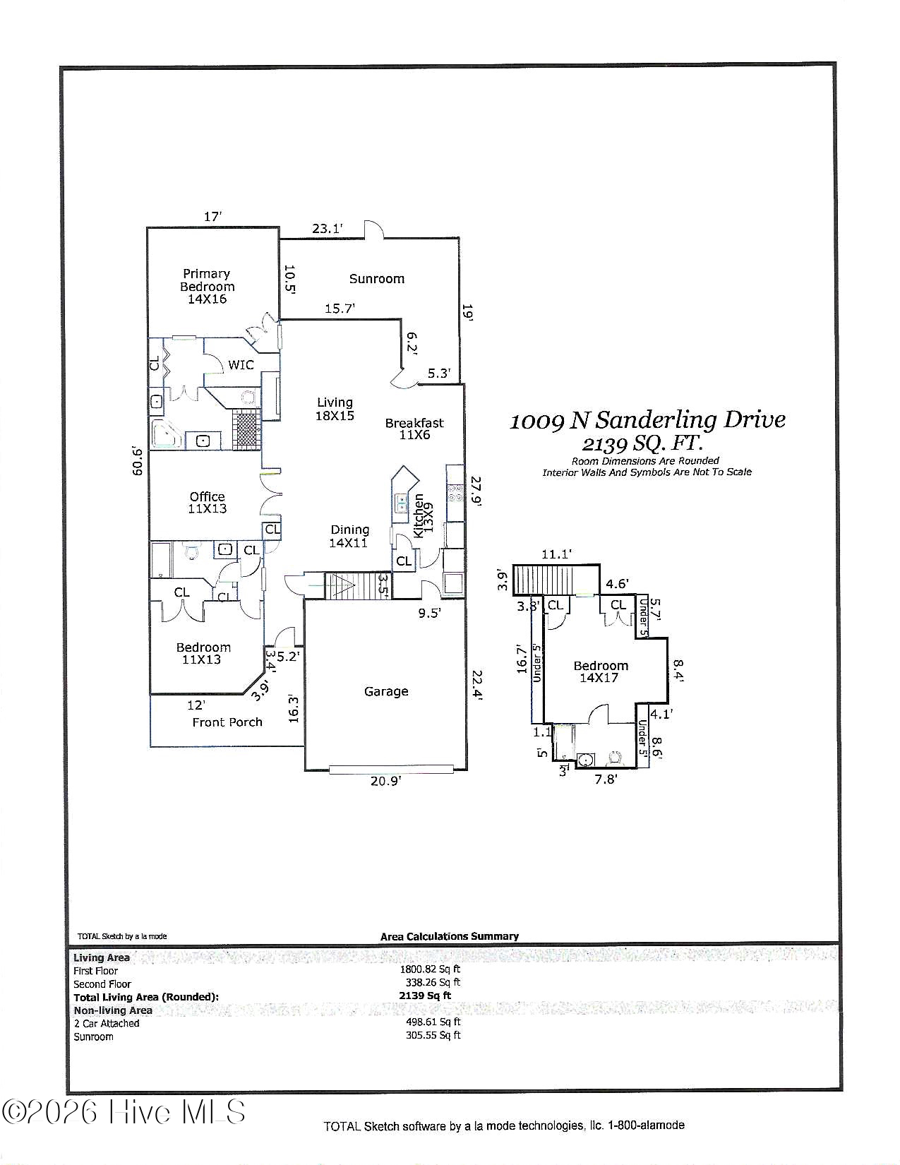 Exterior photo of 1009 N Sanderling Drive, Leland, NC 28451. MLS: 100554924