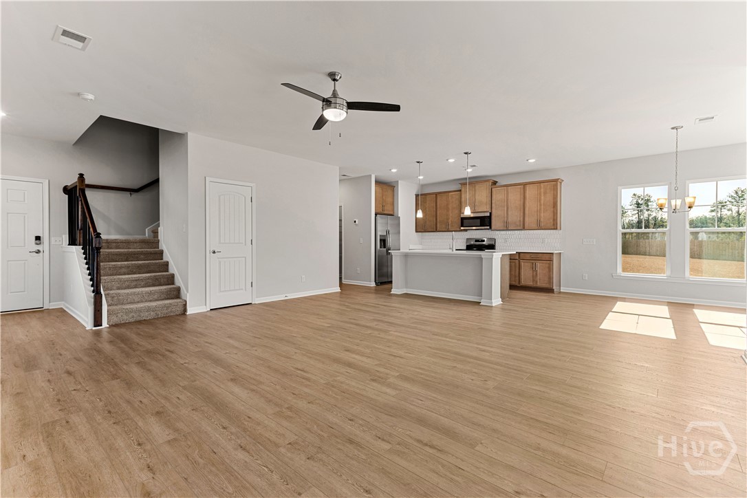 Not the actual home. Pictures are of a completed Crestview plan and are for reference only.