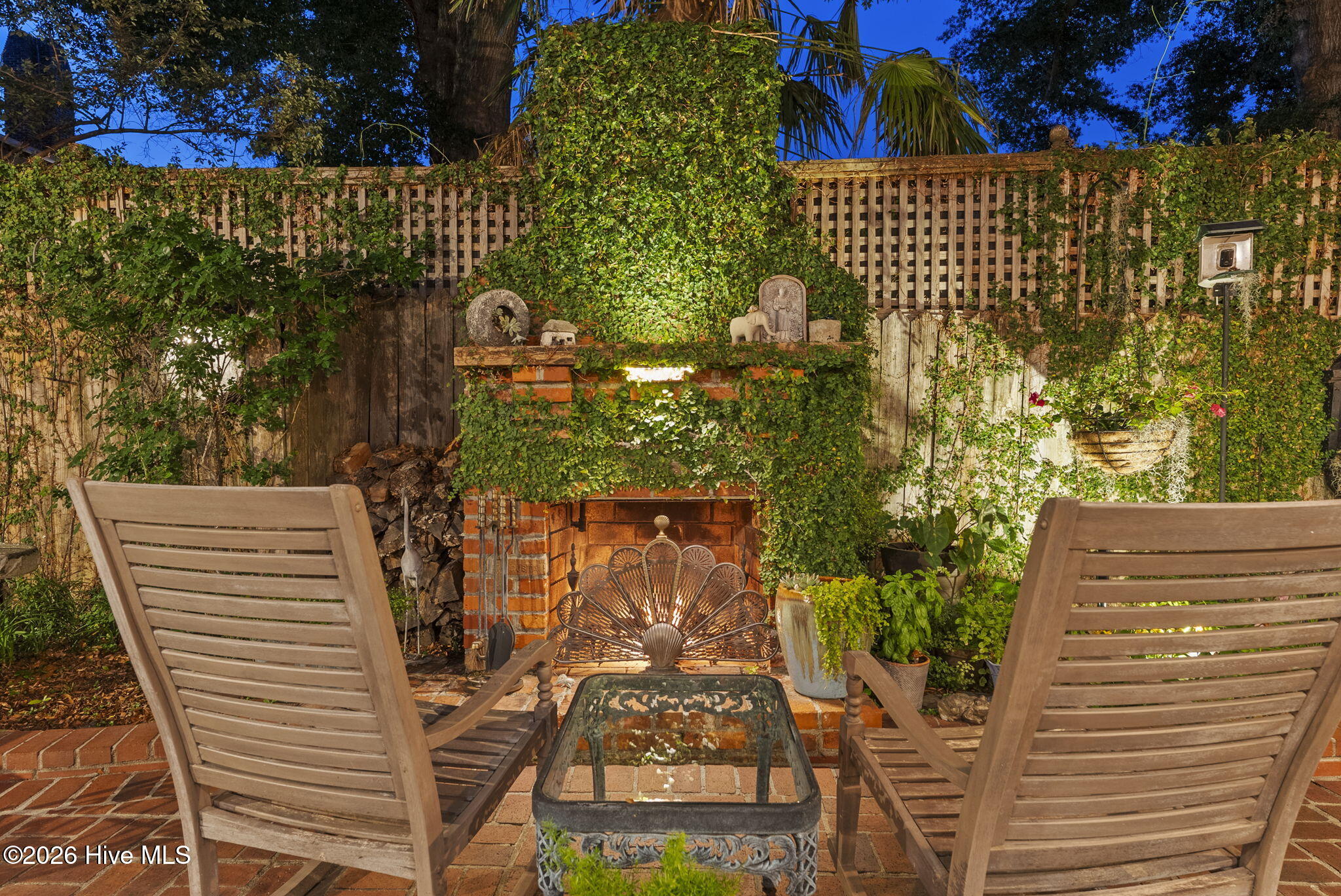 Backyard Fireplace