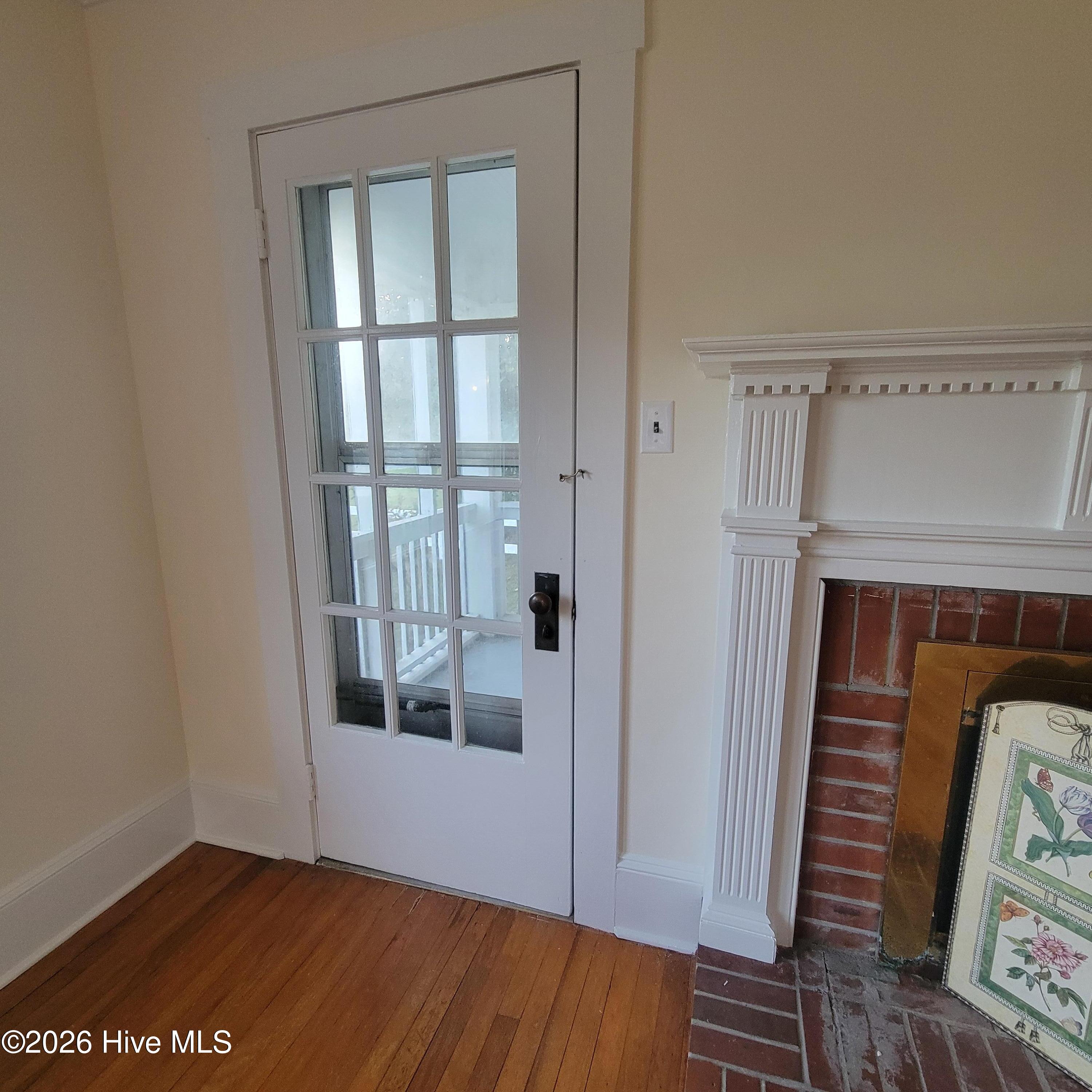 Door to Screened Side Porch