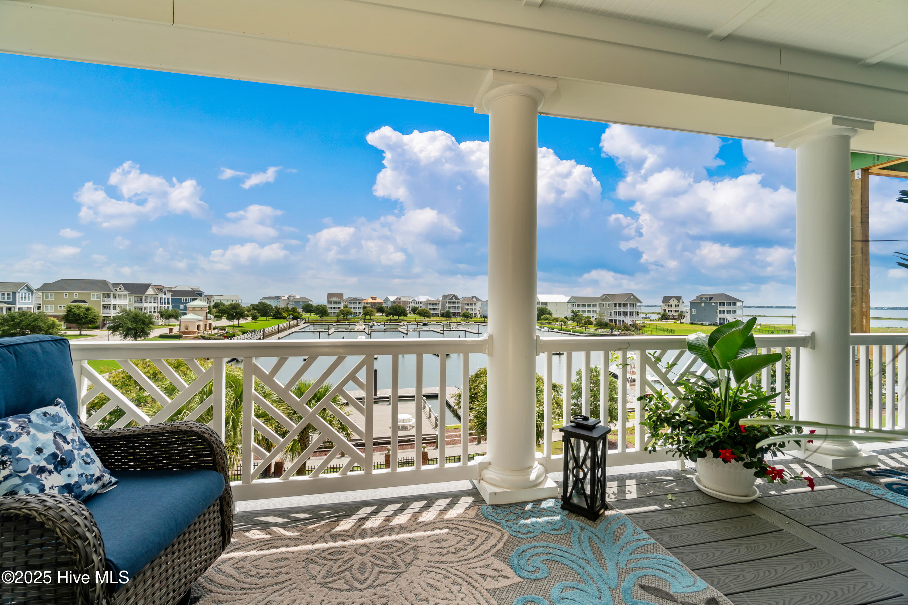 sweeping views from Primary bedroom balcony. Watch the sunrise over the marina.