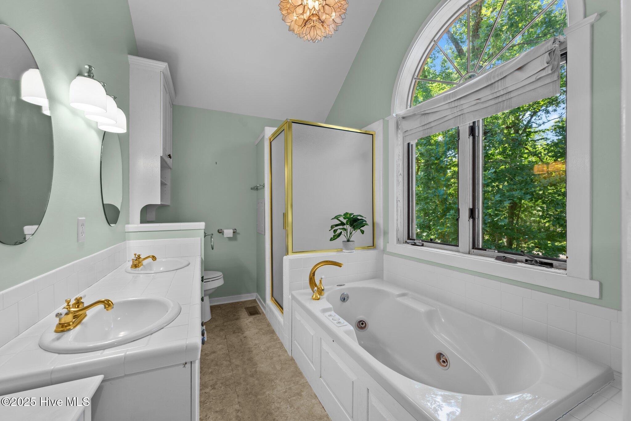 Bathtub with a private view for relaxing nights.