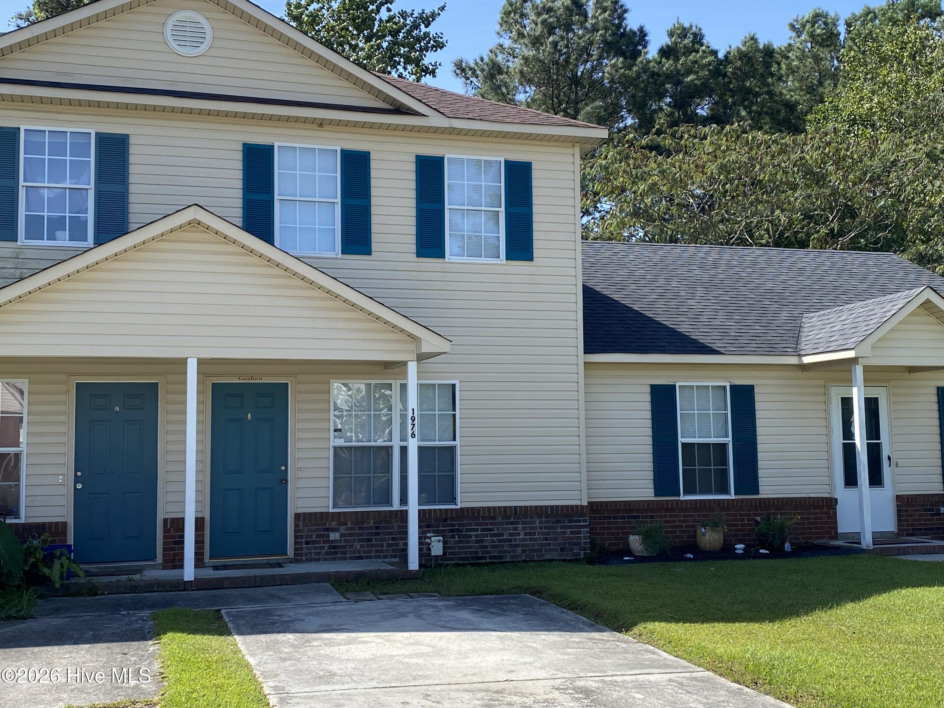 Exterior photo of 1976 W Brandymill Lane, Jacksonville, NC 28546. MLS: 100596923