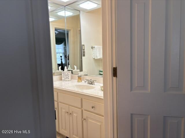 this bedroom has an ensuite with step in shower